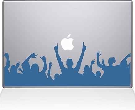 The Decal Guru Rock On Crowd MacBook Decal Vinyl Sticker - 13