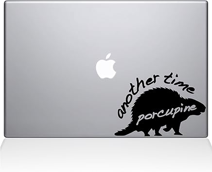 The Decal Guru 1005-MAC-13X-BLA Another Time Porcupine Vinyl Sticker, 13