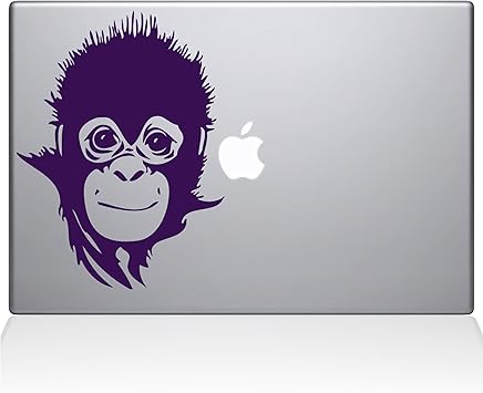 The Decal Guru Save The Baby Monkey MacBook Decal Vinyl Sticker - 15