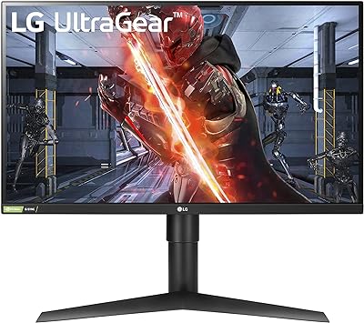 LG UltraGear QHD 27-Inch Gaming Monitor 27GL83A-B - IPS 1ms (GtG), with HDR 10 Compatibility, NVIDIA G-SYNC, and AMD FreeSync, 144Hz, Black