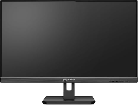 Amazon Basics 24” IPS Monitor | Powered with AOC Technology | FHD 1080P | HDMI, Display Port and VGA Input | VESA Compatible | Built-in Speakers | Black | for Office and Home