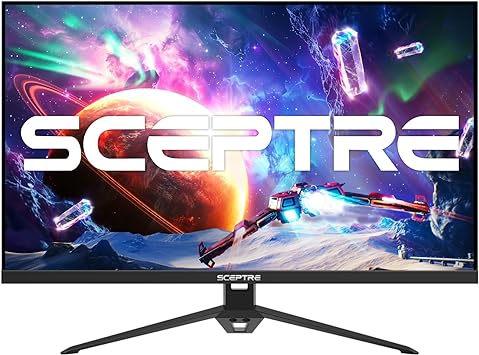 Sceptre IPS 24” Gaming Monitor 165Hz 144Hz Full HD (1920 x 1080) FreeSync Eye Care FPS RTS DisplayPort HDMI Build-in Speakers, Machine Black 2020 (E248B-FPT168),IPS 24