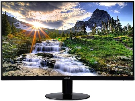 Acer 21.5 Inch Full HD (1920 x 1080) IPS Ultra-Thin Zero Frame Computer Monitor (HDMI & VGA Port), SB220Q bi