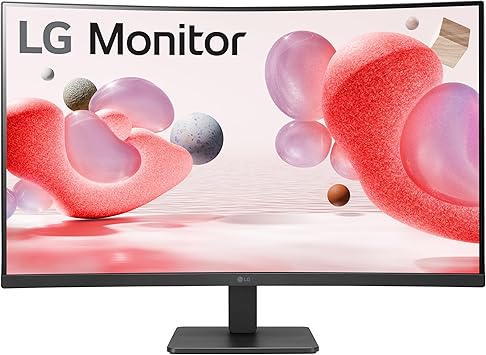 LG 32MR50C-B 32-inch FHD Curved Monitor 100Hz, AMD FreeSync, OnScreen Control, Dynamic Action Sync, Black Stabilizer, Tilt Stand (HDMI), 2023