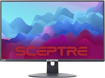 Sceptre 20 inch LED Monitor 1600 x 900 HD+ 75Hz HDMI VGA Build-in Speakers, 99% sRGB Wall Mount Ready Black 2021 (E205W-16003RTT)