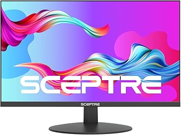 Sceptre IPS 24-Inch Business Computer Monitor 1080p 75Hz with HDMI VGA Build-in Speakers, Machine Black (E248W-FPT)