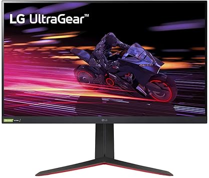 LG 32GP750-B 32 Inch QHD (2560 x 1440) IPS UltraGear Gaming Monitor with 1ms (GtG) and 165Hz Refresh Rate, NVIDIA G-SYNC Compatible with AMD FreeSync Premium, Tilt/Height/Pivot Adjustable - Black