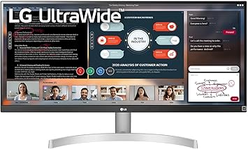 LG UltraWide WFHD 29-Inch FHD 1080p Computer Monitor 29WN600-W, IPS with HDR 10 Compatibility, Silver