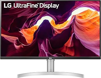 LG 27UL550-W 27-inch 4K UHD (3840 x 2160) UltraFine Computer Monitor, IPS, AMD FreeSync, Tilt/Height/Pivot Adjustable Stand, HDR10, HDMI, DisplayPort, Black Stabilizer, White