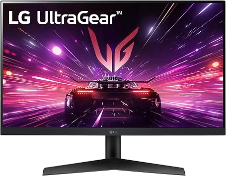 LG 24GS60F-B Ultragear 24-inch Gaming Monitor FHD (1920x1080) 180Hz 1ms AMD FreeSync G-Sync Compatible HDR10 HDMI DisplayPort Black