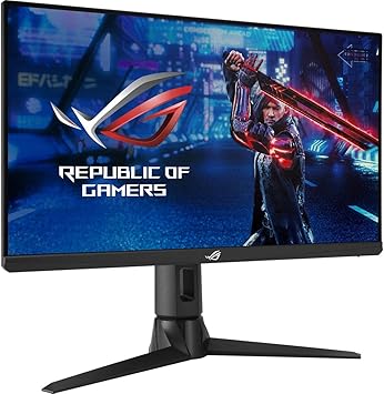 ASUS ROG Strix 24.5” 1080P Gaming Monitor (XG256Q) - Full HD, Fast IPS, 180Hz, 1ms, G-Sync Compatible/FreeSync, DisplayPort, HDMI, DisplayHDR400 , BLACK