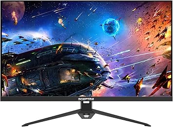 Sceptre 27-inch IPS Gaming Monitor up to 165Hz DisplayPort HDMI 300 Lux Build-in Speakers, Machine Black (E278B-FPT168)