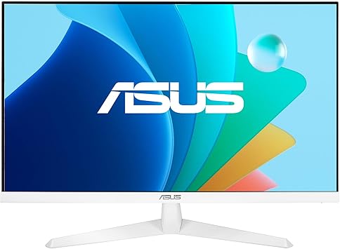 ASUS 27” 1080P Eye Care Monitor (VY279HF-W) - FHD, IPS, 100Hz, 1ms, Adaptive Sync, for Working and Gaming, Eye Care Plus technology, Blue Light Filter, Flicker Free, DisplayWidget Center, 3yr warranty