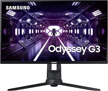 Samsung Odyssey G3 Series 24-Inch FHD 1080p Gaming Monitor, 144Hz, 1ms, 3-Sided Border-Less, VESA Compatible, Height Adjustable Stand, FreeSync Premium (LF24G35TFBNXZA)