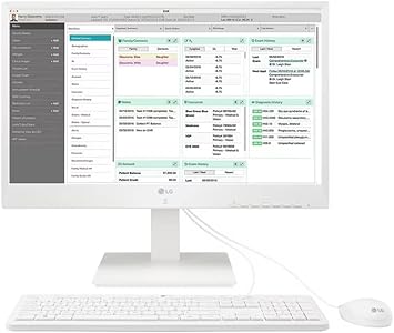 LG 24CN670NK6N 24” IPS FHD All-in-One Thin Client for Medical & Healthcare with Dual-Band RFID & Quad-core Processor, White