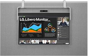 LG 27'' 27BQ70QC-S 27-inch QHD Libero Monitor with Detachable Full HD Webcam, 27-inch QHD (2560 x 1440) IPS Display