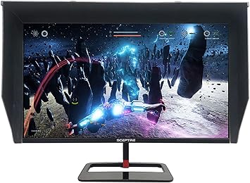 Sceptre 27 inch IPS 2K LED Monitor 2560x1440 QHD HDR400 HDMI DisplayPort up to 144Hz 1ms Height Adjustable Include Gaming Blinders Build-in Speakers, Black 2021 (E278B-QPN168+)