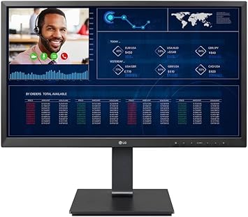 LG 24” 24CN650I-6N FHD IPS All-in-One Thin Client with Quad-core Processor, IGEL® OS, Built-in FHD Webcam & Speaker, Black