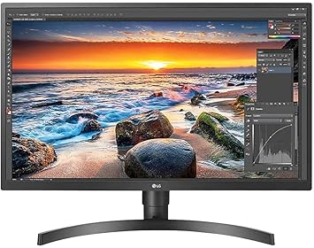 LG 27” 27BL55U-B IPS HDR UHD 4K Monitor (3840 x 2160) with Radeon FreeSync™ Technology, Game Mode, On Screen Controls, Ergonomic Stand & HDCP 2.2 Compatible,Black