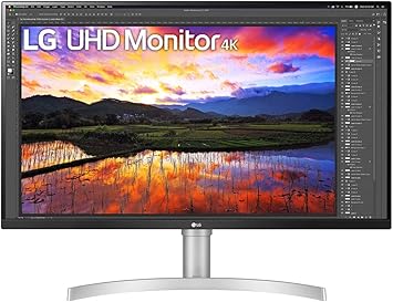 LG 31.5” HDR10 IPS UHD 4K Monitor (3840x2160) with DCI-P3 95% (Typ.), AMD FreeSync, Dynamic Action Sync, Black Stabilizer, MAXX Audio & Ergonomic Design (32BN67U-B)