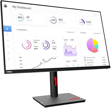 Lenovo 63D1RAR1US 31.5in Thinkvision P32p-30 4k Mntr 95 Dci-p399 RGB W/Accurate Color