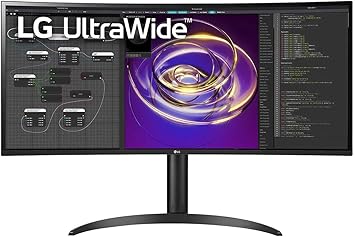 LG 34” 34BP85CN-B 21:9 QHD UltraWide™ Curved Monitor with HDR10, USB Type-C™, & AMD FreeSync™