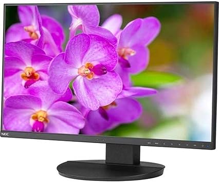 NEC EA241F-H-BK 24 Full HD Business-Class Widescreen Desktop Monitor with Ultra-Narrow Bezel, NO S