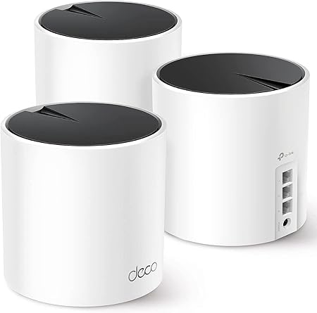 TP-Link Deco AX3000 WiFi 6 Mesh System(Deco X55) - Covers up to 6500 Sq.Ft. , Replaces Wireless Router and Extender, 3 Gigabit ports per unit, supports Ethernet Backhaul (3-pack)