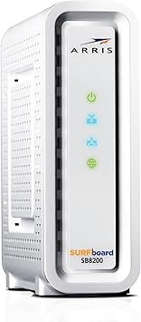 ARRIS (SB8200) - Cable Modem - Fast DOCSIS 3.1 , Approved for Comcast Xfinity, Cox, Charter Spectrum, & more | 1 Gbps Max Internet Speed, 4 OFDM Channels