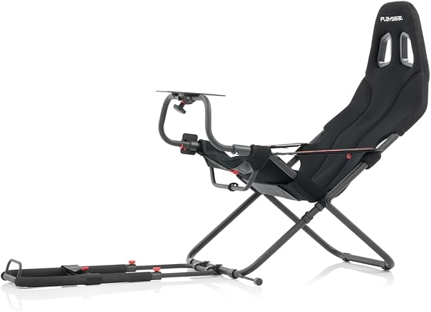 Playseat Challenge Sim Racing Cockpit | Foldable & Adjustable | for High Performance Sim Racing | Compact & Flexible | Supports All Steering Wheels & Pedals | for PC and Console | Actifit Edition