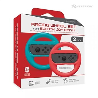 Hyperkin Racing Wheel Set for Joy-Con (Blue/Red) (2-Pack)