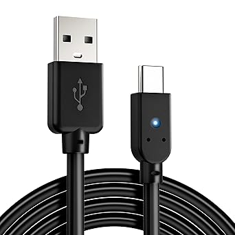 Nyko | Universal Charge Link Cable for Nintendo Switch, Switch Lite, Switch OLED, and Many Other USB-C Compatible Devices - 8 ft. Long Tangle-Free Cable with Velcro Storage Wrap