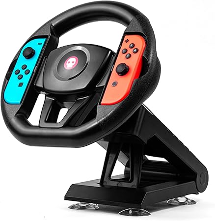 Numskull Switch Joy-Con Steering Wheel Table Attachment, Compatible with Nintendo Switch Racing Wheel Accessory,Black