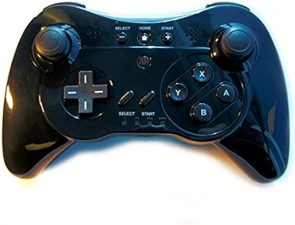 NXL-WU002 Wireless 3-in-1 Classic Pro Controller Gamepad for Nintendo Wii U, Black