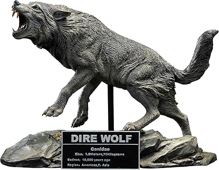 Wonders of The Wild Series: Dire Wolf Polyresin Statue