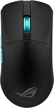 ASUS ROG Harpe Gaming Wireless Mouse, Ace Aim Lab Edition, 54g Ultra-Lightweight, 36,000 DPI Sensor, 5 Programmable Buttons, Tri-Mode Connectivity (2.4GHz RF, Bluetooth, Wired), SpeedNova, Black