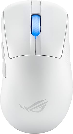 ASUS ROG Keris II Ace Wireless Gaming Mouse, 54g Lightweight, AimPoint Pro 42K Optical Sensor, Optical Micro Switches, SpeedNova Wireless, ROG Polling Rate Booster, Esports & FPS Gaming, White