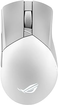 ASUS ROG Gladius III Wireless Gaming Mouse, 36000 DPI, 6 Buttons, Replaceable Switches, Paracord Cable - White