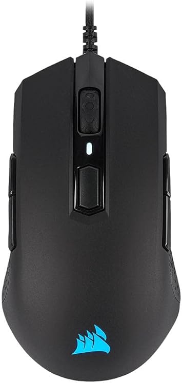 Corsair M55 RGB Pro Wired Ambidextrous Multi-Grip Gaming Mouse - 12,400 DPI Adjustable Sensor - 8 Programmable Buttons - Black