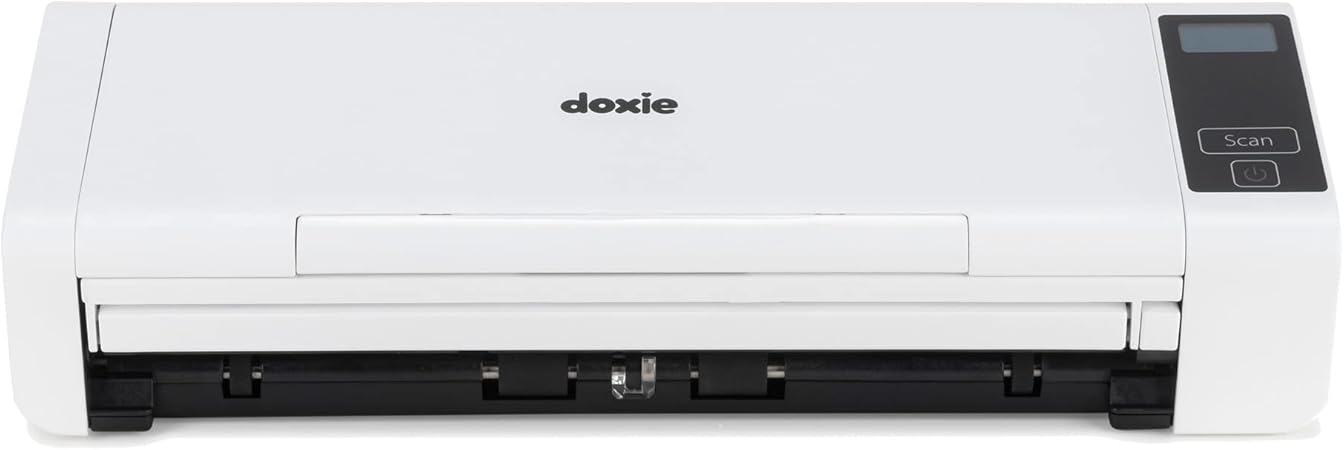 Doxie Pro DX400 - Wired Document Scanner and Receipt Scanner for Home and Office. The Best Desktop Scanner, Compact Scanner, Duplex Scanner, for Windows and Mac (Renewed)