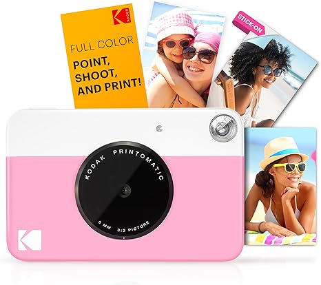 KODAK Printomatic Full-Color Instant Print Digital Camera - Colorful Photos On Zink 2x3