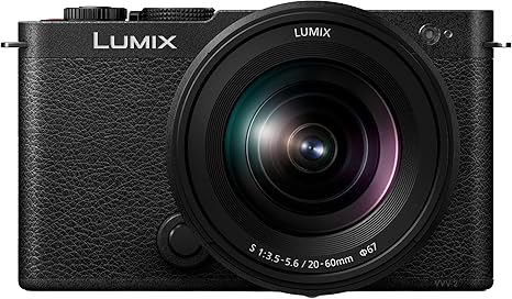 LUMIX S9 Full Frame Camera with 20-60mm F3.5-5.6 L Mount Lens, Compact Mirrorless Camera for Content Creators with Real Time LUT, Open Gate and Easy Sharing of Photos & Video – DC-S9KK (Black)