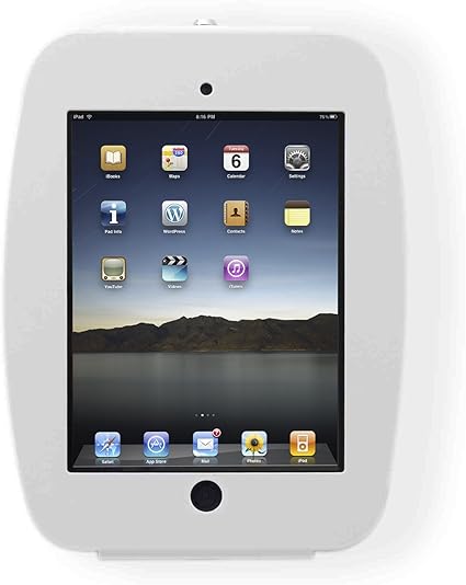 Maclocks 224SENW Space Enclosure Wall Mount for iPad 2,3,4,Air,Air 2, Pro 9.7, New iPad 9.7 (White)