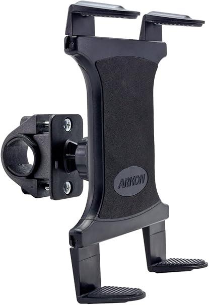 ARKON Mounts Handlebar & Boat Helm Mount Slim-Grip Tablet Mount | Tablet Mount for Boat and Handlebars | Tough Design | Tablet Holder Fits iPad, Samsung, Google, Nokia, and More | TAB127