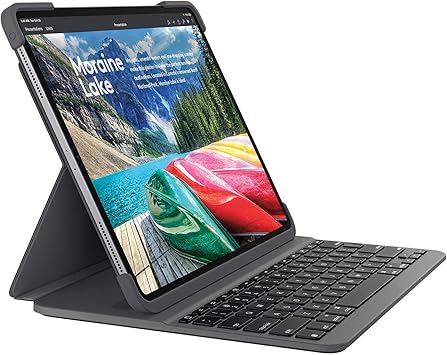 Logitech Slim Folio PRO iPad Pro 12.9-inch (3rd gen) Keyboard case with Integrated Backlit Bluetooth Keyboard (only for iPad Pro 12.9-inch 3rd gen)