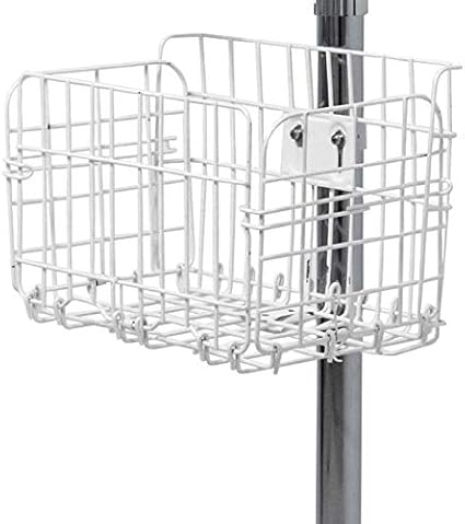 Add-On Metal Basket – CTA Add-On Attachable Basket with Ring Clamp for Tablet Floor Stands & PAD-AFS - PAD-CGS - PAD-SCGS - PAD-SCGS9 - PAD-HFS - PAD-SHFS - PAD-GFS - PAD-SGF & PAD-UAFS (ADD-BASK)