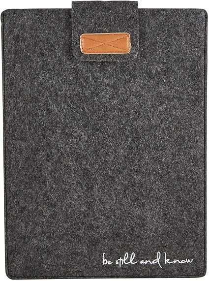 Creative Brands Faithworks-Felt Collection Tablet/Laptop Sleeve, 10 x 13.5-Inch, Be Still