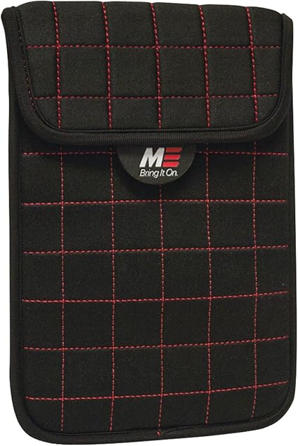 Mobile Edge NeoGrid Sleeve for iPad mini and 7-Inch Tablets/E-Readers - Black with Red (MESST177)