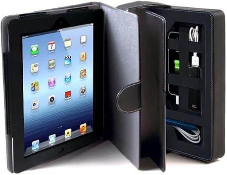 CTA Digital Multi-Storage Travel Case for iPad 2-4/iPad Air/iPad Pro 9.7/iPad Gen.5-6 (2017 + 2018) PAD-MSTC