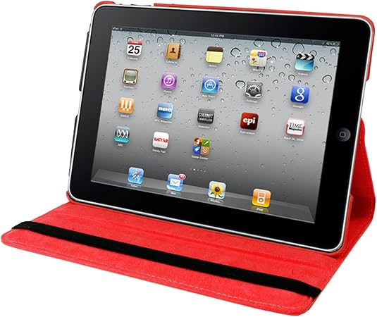 Ipad Air 360 Case, Faux, Red